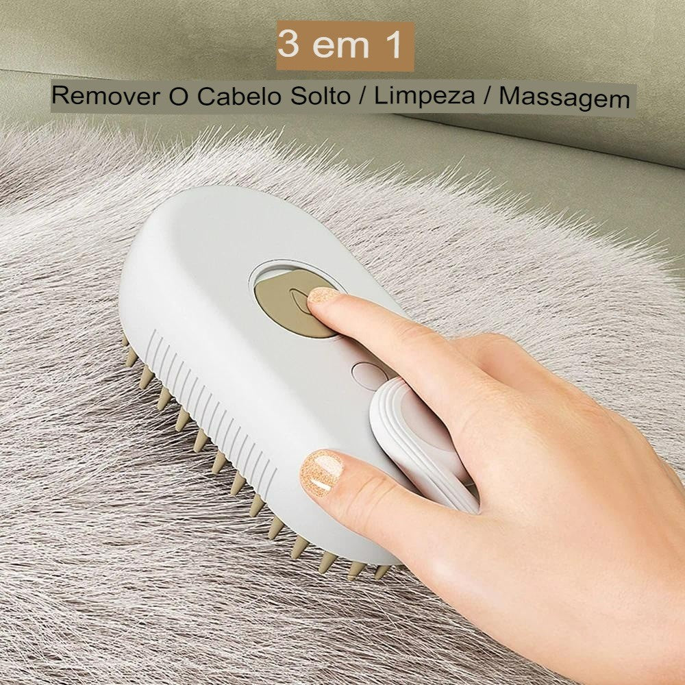 Escova a Vapor 3 em 1 Pet