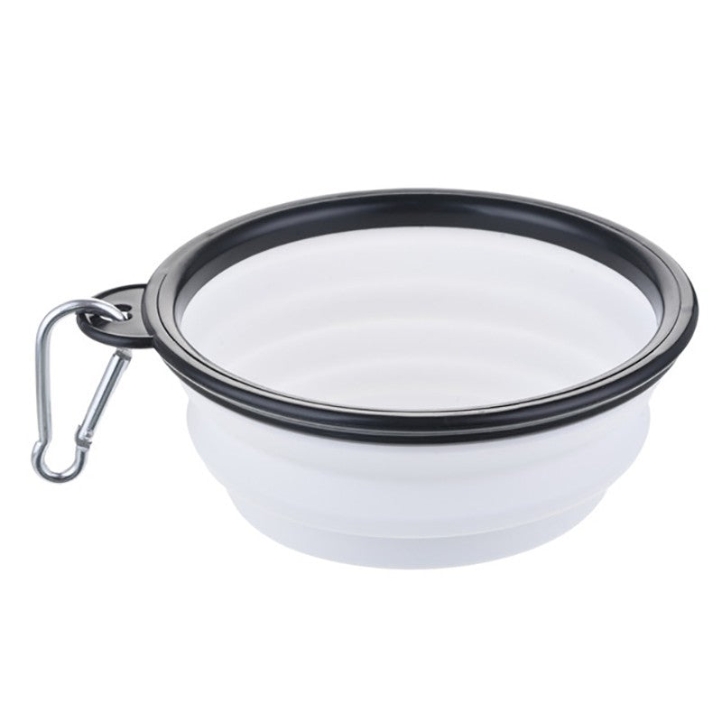 Tigela Portátil Dobrável de Silicone para Pets — Comedouro e Bebedouro de Viagem para Cães e Gatos