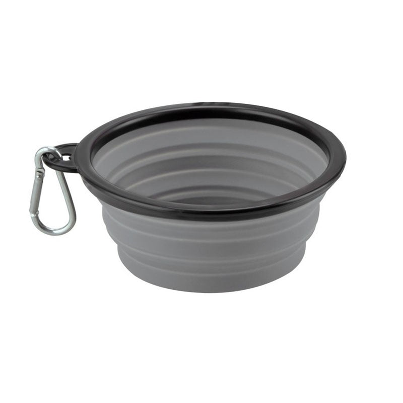 Tigela Portátil Dobrável de Silicone para Pets — Comedouro e Bebedouro de Viagem para Cães e Gatos