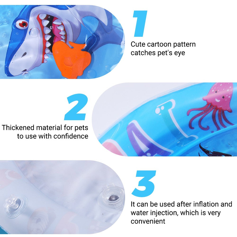 Tapete de Água Sensorial para Gatos PVC Ocean — Brinquedo Interativo Anti-Tédio