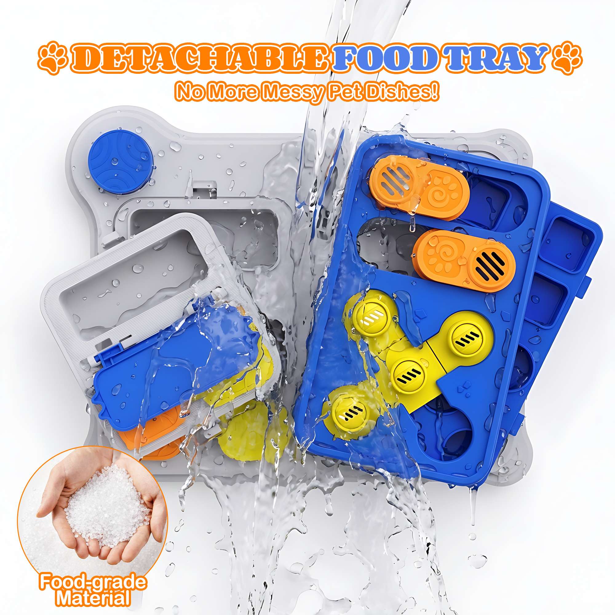 Brinquedo Quebra-Cabeça Interativo para Cães – Alimentador Dispensador de Petiscos para Treino de QI