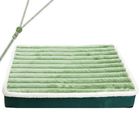 Cama Pet Ortopédica 100% Algodão | Colchão com Espuma de Memória e Capa Removíve
