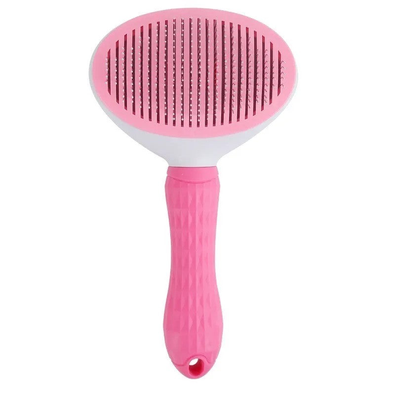 Escova Auto-Limpante para Cães e Gatos