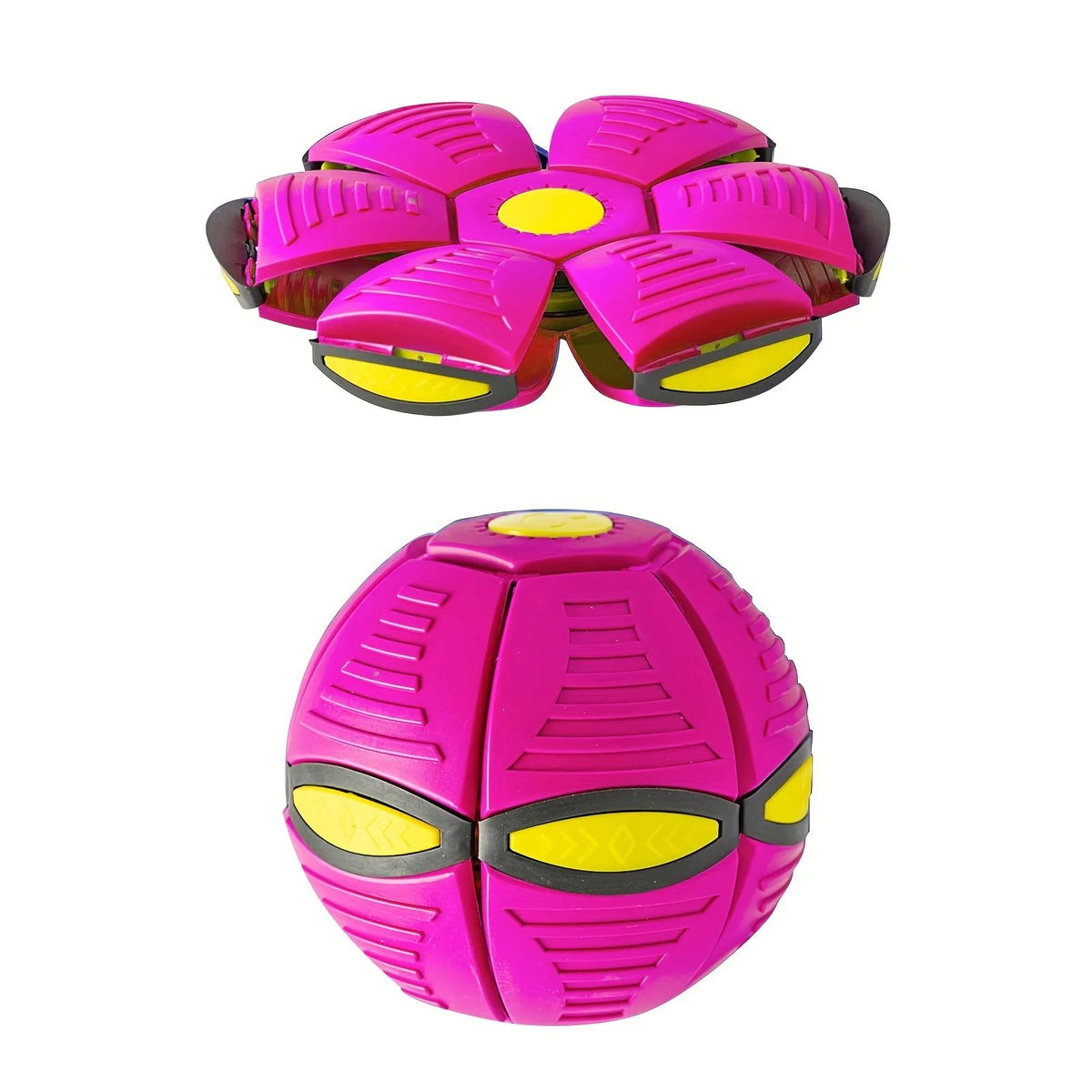 Bola Saltitante em Forma de Disco Voador — Brinquedo Durável e Elástico para Seu Pet