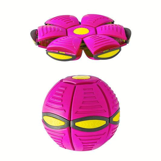 Bola Saltitante em Forma de Disco Voador — Brinquedo Durável e Elástico para Seu Pet