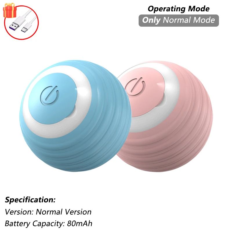 Brinquedo Interativo para Gatos com Bola Giratória Automática e Cauda de Pelúcia — Recarregável USB