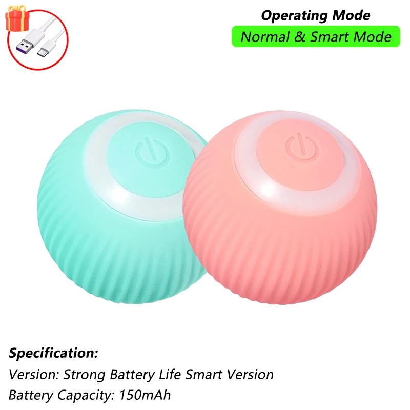 Brinquedo Interativo para Gatos com Bola Giratória Automática e Cauda de Pelúcia — Recarregável USB