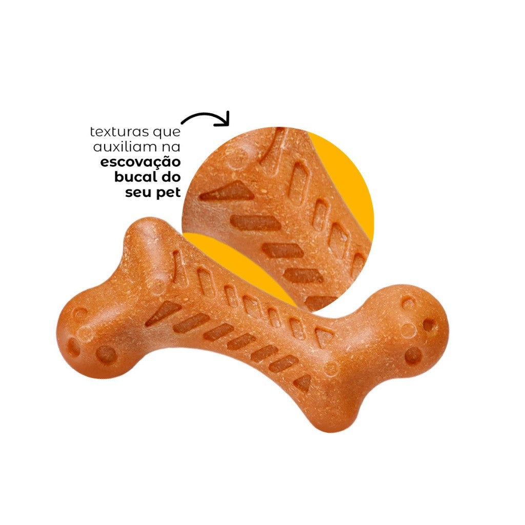 Osso Mordedor Massageador para Cães e Gatos — Brinquedo Anti-Stress Resistente ?