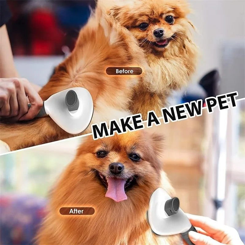 Escova Auto-Limpante para Cães e Gatos