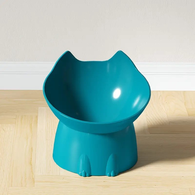 Tigela Elevada para Gatos Antiponta — Alimentação Confortável e Sem Dor no Pescoço