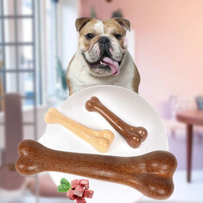 Osso Mastigável Resistente para Cães ? Brinquedo Indestrutível Anti-Ansiedade e