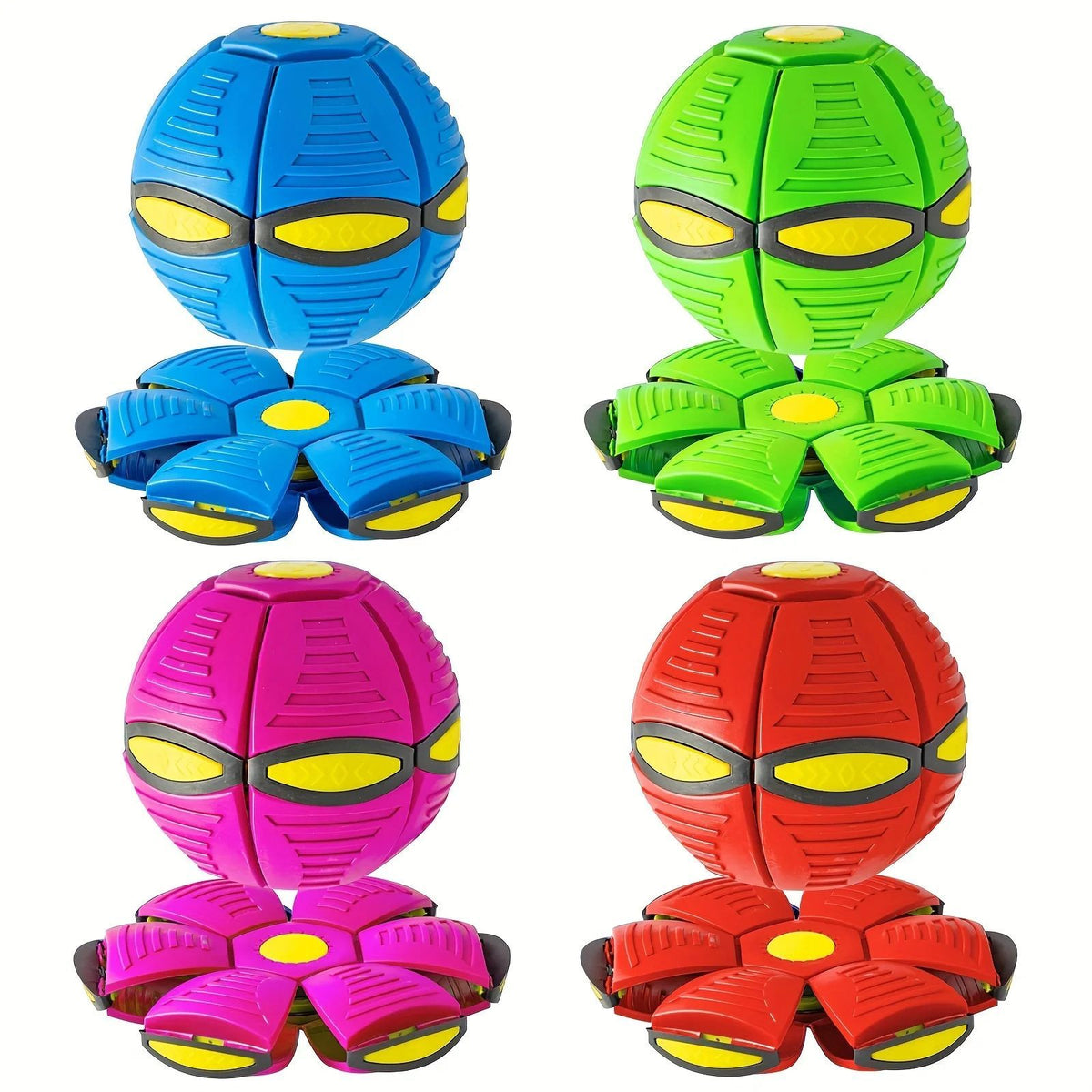 Bola Saltitante em Forma de Disco Voador — Brinquedo Durável e Elástico para Seu Pet