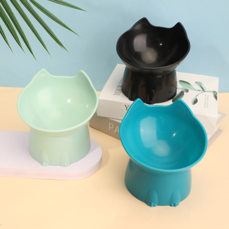 Tigela Elevada para Gatos Antiponta — Alimentação Confortável e Sem Dor no Pescoço